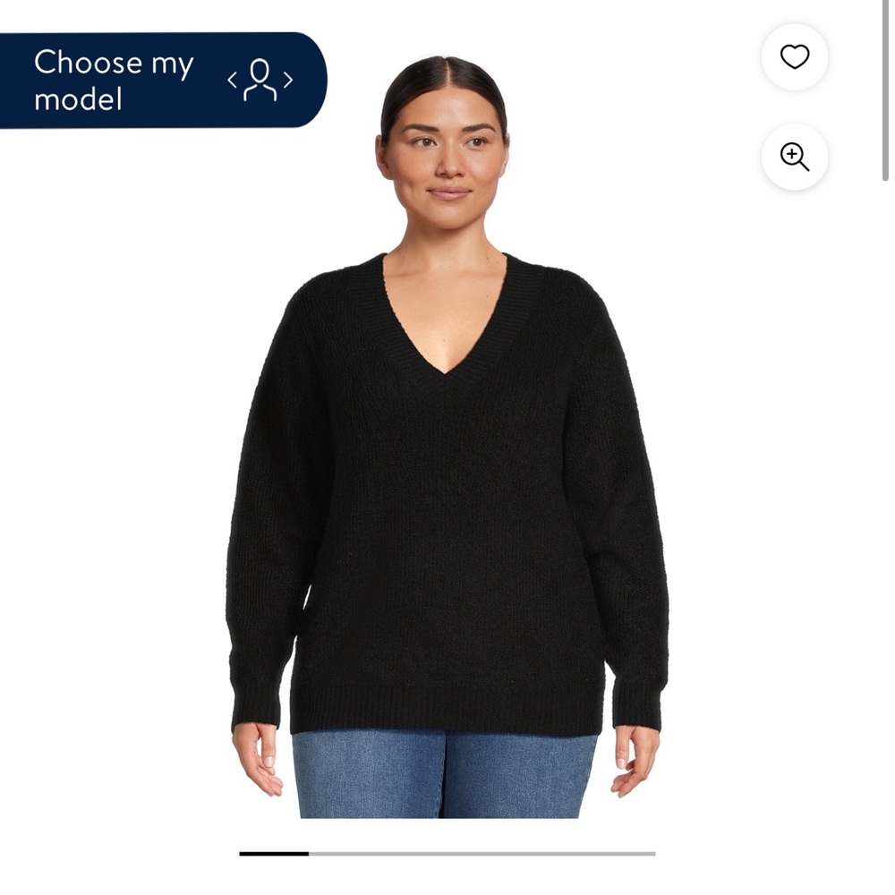 terra & Sky Women's Plus Size Textured Pullover Sweater